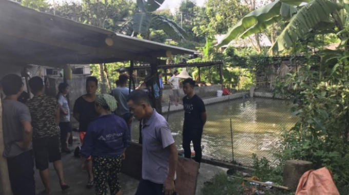 Hiện trường nơi xảy ra sự việc.