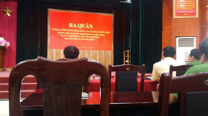 Lễ ra quân của Công an quận Thanh Xuân.