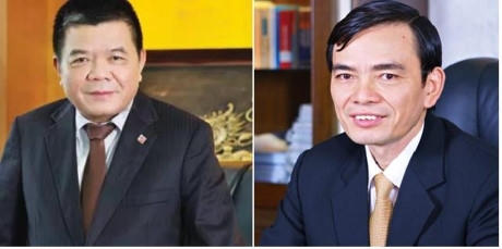Ông Trần Anh Tuấn (phải) sẽ kế nhiệm chức vụ chủ tịch HĐQT ngân hàng BIDV từ ngày 1/9/2016