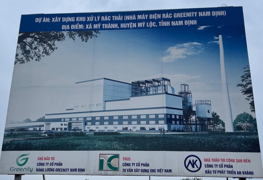 Phối cảnh Dự án Khu xử lý rác thải (Nhà máy điện rác Greenity Nam Định)