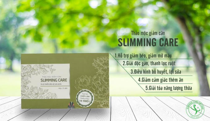 Sản phẩm giảm cân Slimming Care cam kết không chứa chất cấm theo quy định của Bộ Y tế.