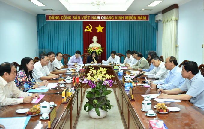 Thủ tướng Nguyễn Xuân Phúc làm việc với tỉnh An Giang.