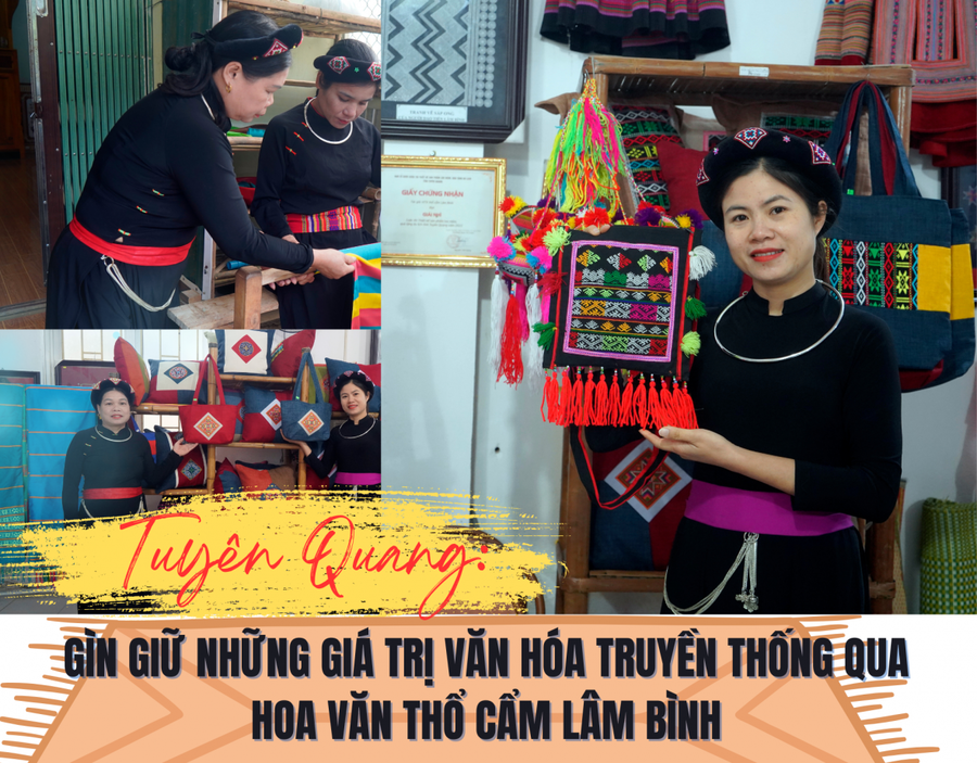 Gìn giữ những giá trị văn hóa truyền thống qua hoa văn thổ cẩm