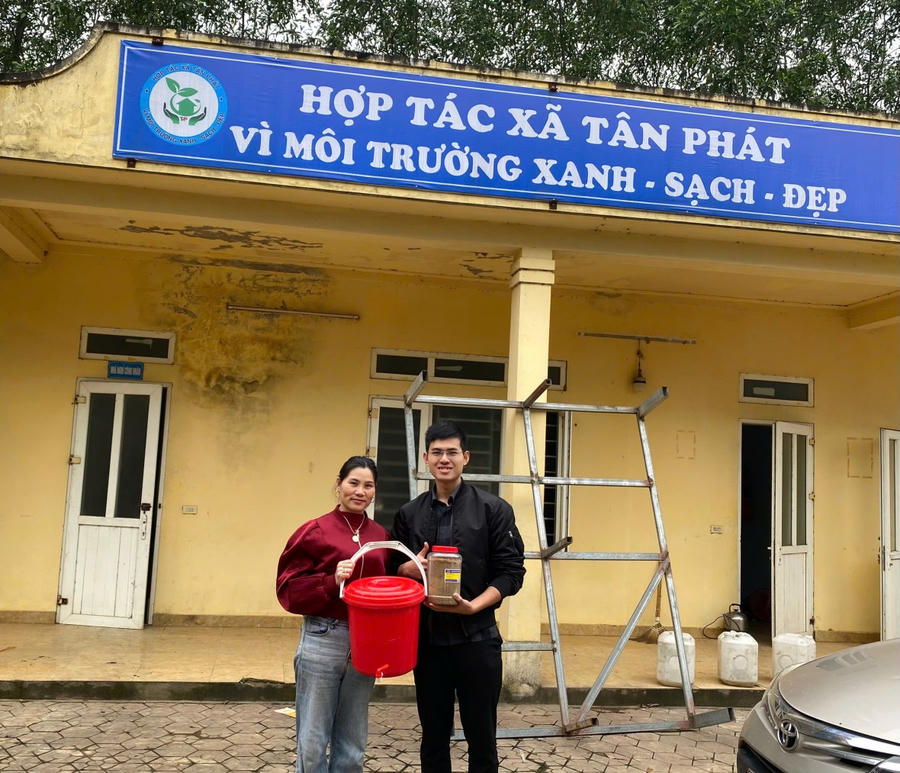 Trung úy Công an “biến” rác hữu cơ thành tài nguyên hữu ích