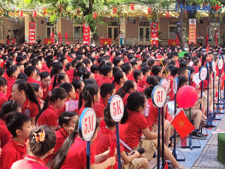 Không khí hân hoan nhân ngày Khai giảng năm học mới 2025 -2026, tại trường Tiểu học Nguyễn Trãi.