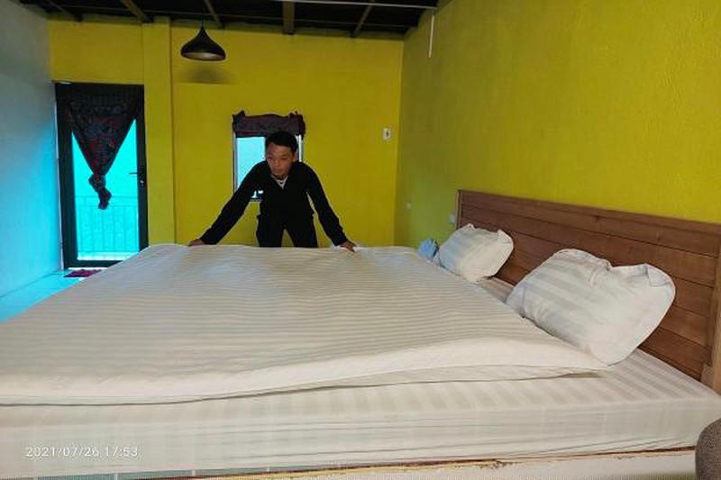 Homestay đẹp và tiện nghi mang lại cho gia đình anh Tráng Xá Mừ nguồn thu nhập ổn định.