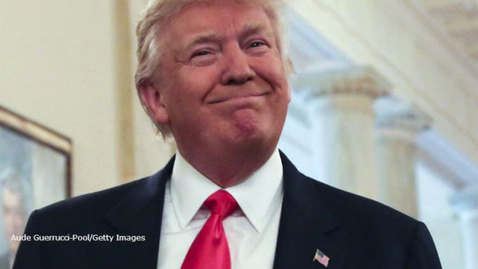 Tổng thống Mỹ Donald Trump nhiều lần được MC Jimmy Kimmel nhắc tới trong lễ trao giải Oscar. (Ảnh: Getty)