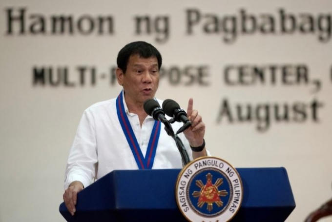 Tổng thống Philippines tức giận với yêu cầu từ Liên Hợp Quốc. (Ảnh: Reuters)