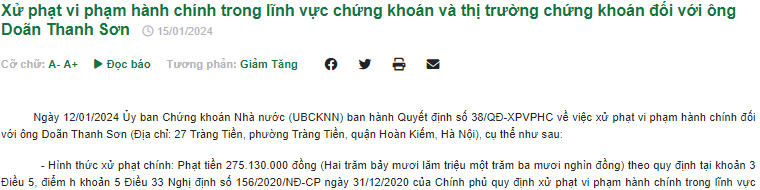 xu-phat-vi-pham-hanh-chinh- doi-voi-ong-doan-thanh-son