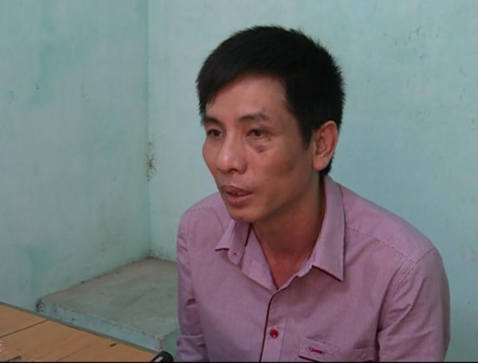 Đối tượng Lưu Vĩnh Phúc tại cơ quan điều tra.
