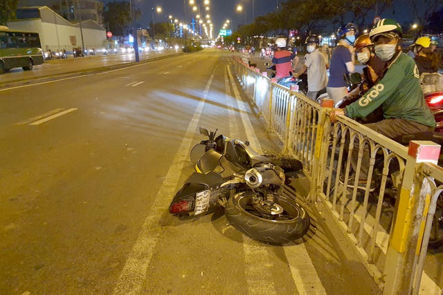 Chiếc xe máy của nạn nhân.