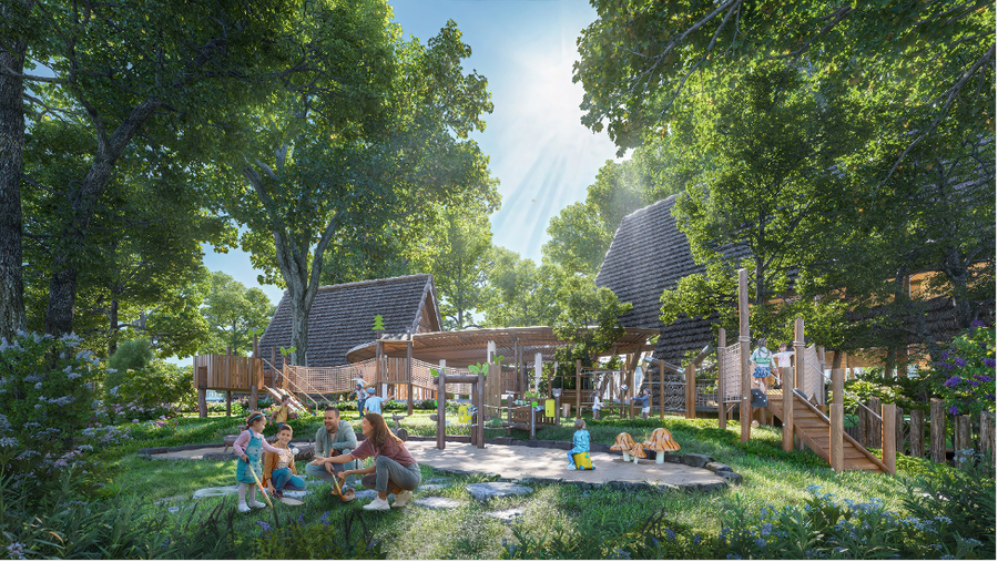 Đảo Châu Âu sở hữu mật độ cây xanh, cây cổ thụ cao nhất Eco Central Park