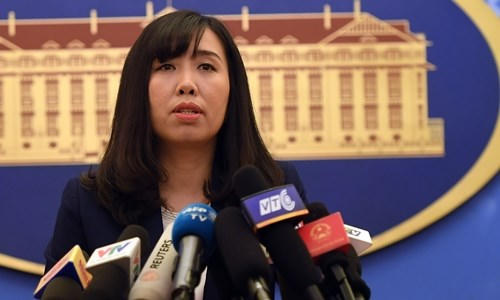 Người phát ngôn Bộ Ngoại giao Việt Nam Lê Thị Thu Hằng (ảnh: Việt Anh)