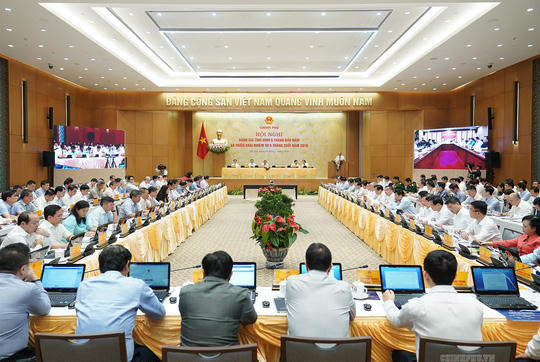 Các địa phương đã kiến nghị lên Chính phủ nhiều nội dung quan trọng tại buổi họp trực tuyến - Ảnh: Quang Hiếu.