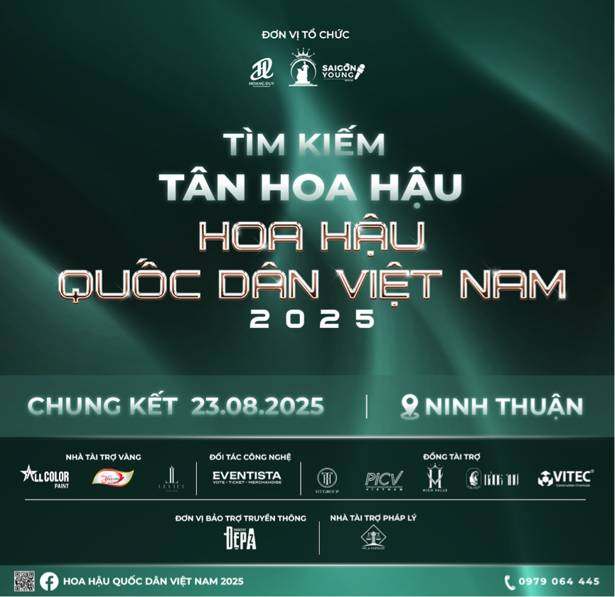 Văn bản chấp thuận tổ chức cuộc thi Hoa hậu Quốc dân Việt Nam 2025.
Bản quyền đăng ký cuộc thi Hoa hậu Quốc dân Việt Nam 2025 do Cục Bản quyền Tác giả cấp cho chủ sở hữu công ty TNHH Truyền Thông Giải Trí Quốc Tế Hoàng Duy
Hoa hậu Lê Liệu - Phó chủ tịch cuộc thi.
Nhà báo Huỳnh Ngọc Kim Trang - Trưởng BTC cuộc thi.
Văn bản chấp thuận tổ chức cuộc thi Hoa hậu Quốc dân Việt Nam 2025.
Bản quyền đăng ký cuộc thi Hoa hậu Quốc dân Việt Nam 2025 do Cục Bản quyền Tác giả cấp cho chủ sở hữu công ty TNHH Truyền Thông Giải Trí Quốc Tế Hoàng Duy
Hoa hậu Lê Liệu - Phó chủ tịch cuộc thi.
Nhà báo Huỳnh Ngọc Kim Trang - Trưởng BTC cuộc thi.
Bản quyền đăng ký cuộc thi Hoa hậu Quốc dân Việt Nam 2025 do Cục Bản quyền Tác giả cấp cho chủ sở hữu công ty TNHH Truyền Thông Giải Trí Quốc Tế Hoàng Duy
Hoa hậu Lê Liệu - Phó chủ tịch cuộc thi.
Nhà báo Huỳnh Ngọc Kim Trang - Trưởng BTC cuộc thi.
Hoa hậu Lê Liệu - Phó chủ tịch cuộc thi.
Nhà báo Huỳnh Ngọc Kim Trang - Trưởng BTC cuộc thi.
Nhà báo Huỳnh Ngọc Kim Trang - Trưởng BTC cuộc thi.