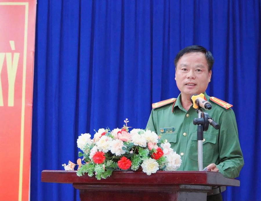 Thượng tá Lữ Thanh Dũng, Phó Trưởng Phòng Công tác Đảng và Công tác chính trị, Công an tỉnh An Giang.
