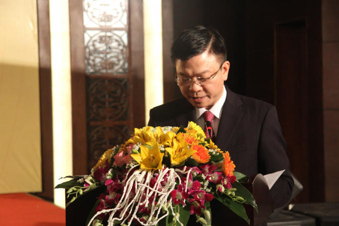 Bộ trưởng Bộ Tư pháp - Lê Thành Long phát biểu khai mạc Hội thảo.