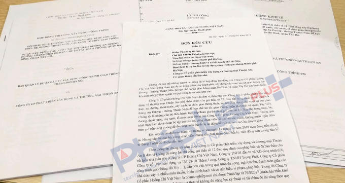 Đơn kêu cứu và các hồ sơ liên quan đến dự án, người lao động gửi đến Tòa soạn Pháp luật Plus - Báo Pháp luật Việt Nam.