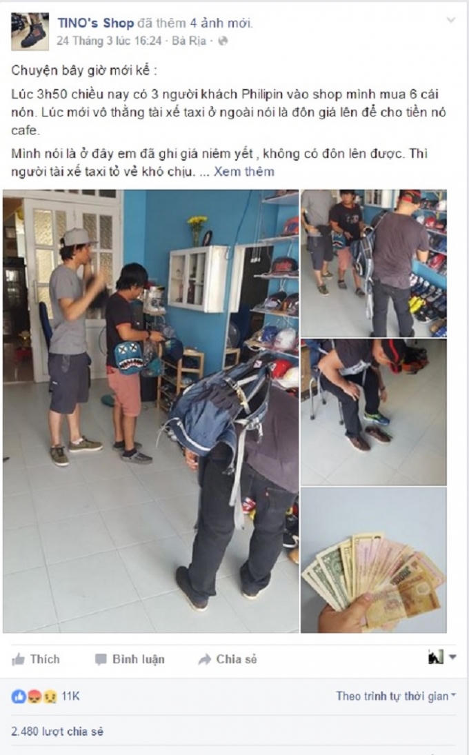 Câu chuyện thu hút sự chú ý của đông đảo cư dân mạng. (Ảnh: TINO's Shop).