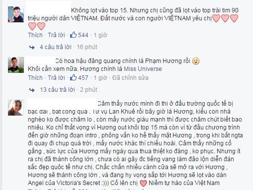 Những bình luận đầy tiếc nuối của người hâm mộ