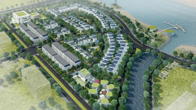 Phối cảnh dự án Làng quốc tế Việt kiều Hải Phòng.