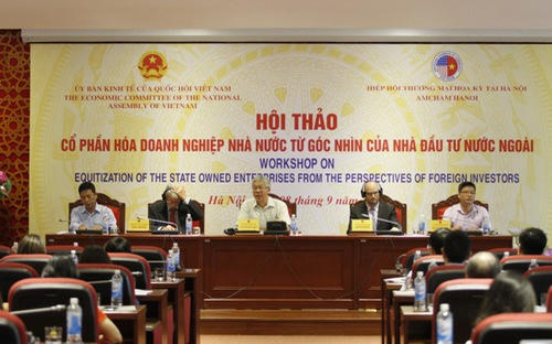 Hội thảo cổ phần hóa doanh nghiệp Nhà nước từ góc nhìn của nhà đầu tư nước ngoài do Ủy ban Kinh tế của Quốc hội tổ chức ngày 8/9