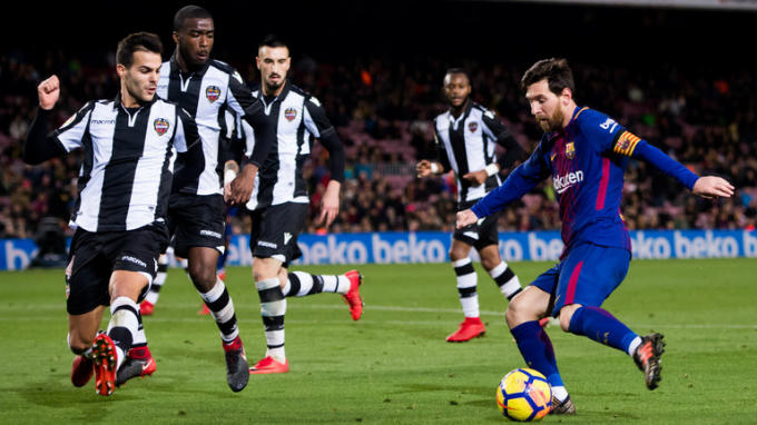Messi chỉ xếp thứ 6 trong cuộc đua chiếc giày vàng. (Ảnh: Reuters)
