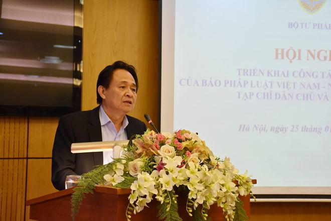 Ông Đặng Ngọc Luyến, Phó Tổng biên tập thường trực Báo PLVN.