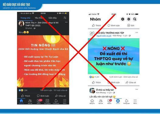 Bộ GD&ĐT cảnh báo tin giả thi tốt nghiệp THPT và tuyển sinh 2022