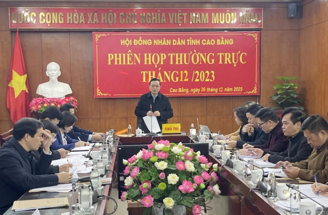 Thường trực HĐND tỉnh Cao Bằng tổ chức phiên họp thường kỳ