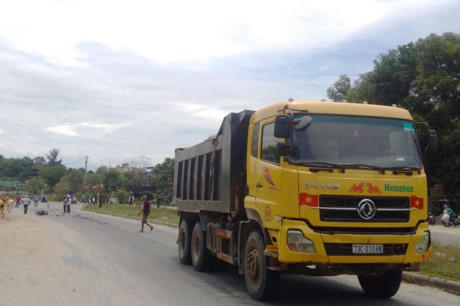 Hiện trường vụ tai nạn.