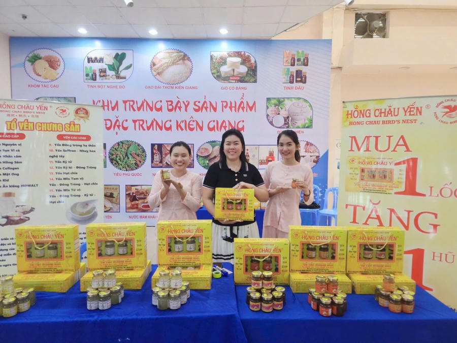 Sản phẩm Yến Sào ở Kiên Giang đã xuất ngoại sang Đông Nam Á, Châu Mĩ, Châu Âu.... góp phần nâng tầm giá trị sản phẩm OCOP địa phương.