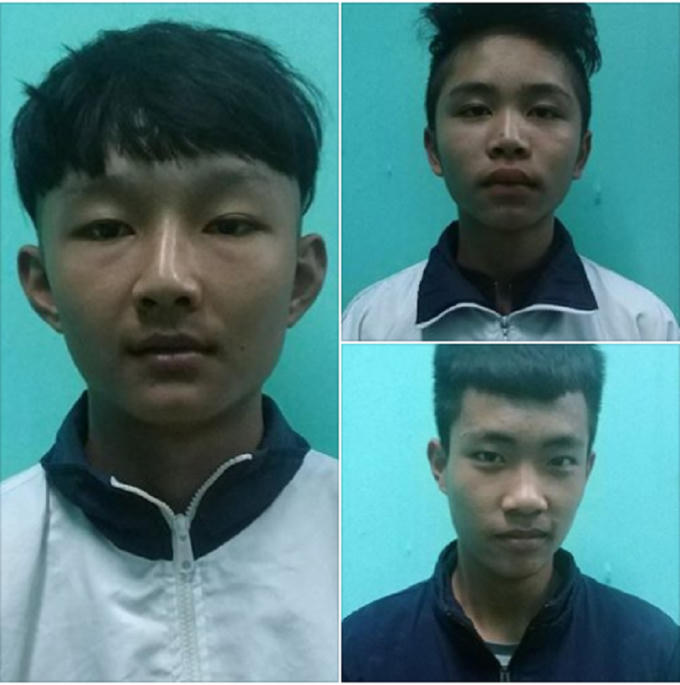 Bá đối tượng bị lực lượng chức năng Công an thị xã Quảng Yên triệu tập.