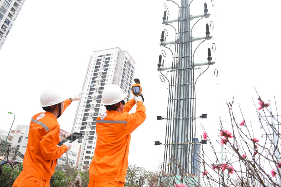 EVNHANOI bố trí lực lượng kiểm tra, tuần canh hành lang an toàn lưới điện cao áp