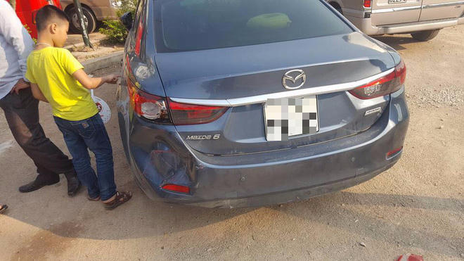 Chiếc xe bị nạn.