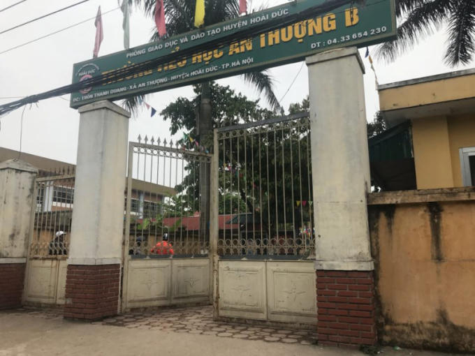 Trường Tiểu học An Thượng B - nơi diễn ra sự việc .