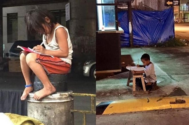 Nhiều trẻ em Philippines vẫn phải học tập trong hoàn cảnh khó khăn, thiếu thốn. Ảnh: Facebook.