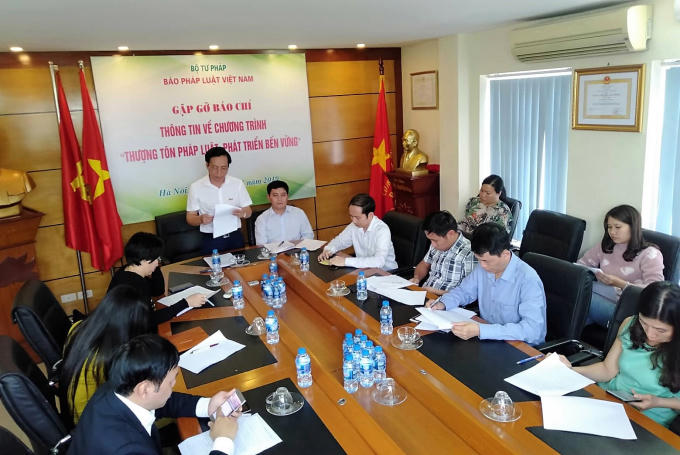 Buổi gặp gỡ các cơ quan truyền thông để thông tin chương trình “Thượng tôn pháp luật, phát triển bền vững” năm 2019 đã được diễn ra vào chiều 5/3