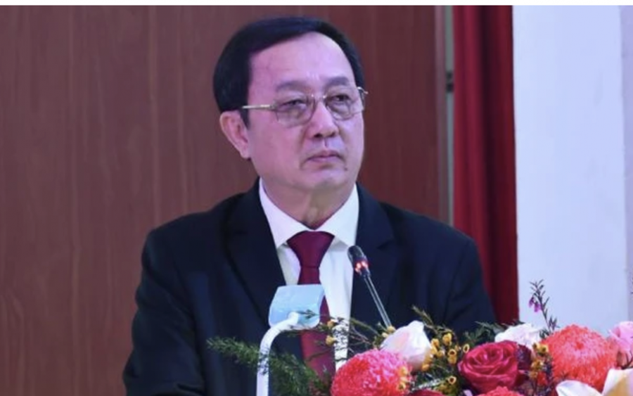 PGS -TS Huỳnh Thành Đạt - Phó Trưởng Ban Tuyên giáo và Dân vận Trung ương phát biểu tại Hội thảo.