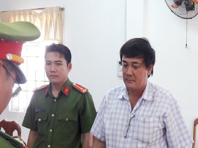 Ông Đỗ Minh Thống lúc bị bắt - Ảnh CTV.