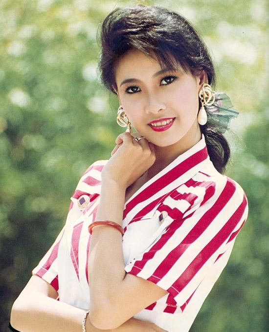 Nhan sắc tươi trẻ của Hoa hậu Hà Kiều Anh thời điểm đăng quang.