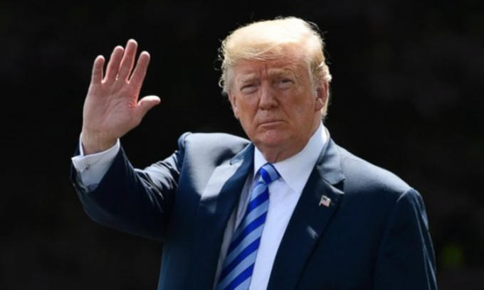 Tổng thống Mỹ Trump tại Washington tháng 6/2018. Ảnh: AFP.