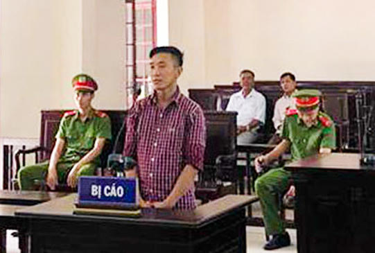 Bị cáo Suốl tại phiên tòa.