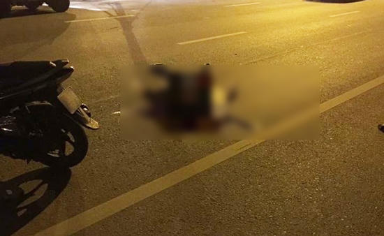 Hiện trường nơi xảy ra vụ tai nạn.