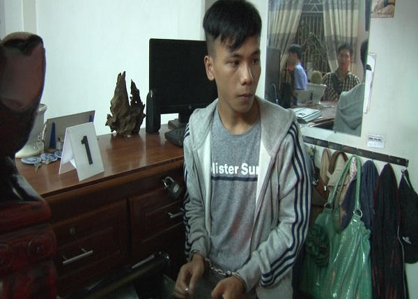 Đối tượng Toàn bị bắt sau khi trở lại địa bàn gây án.