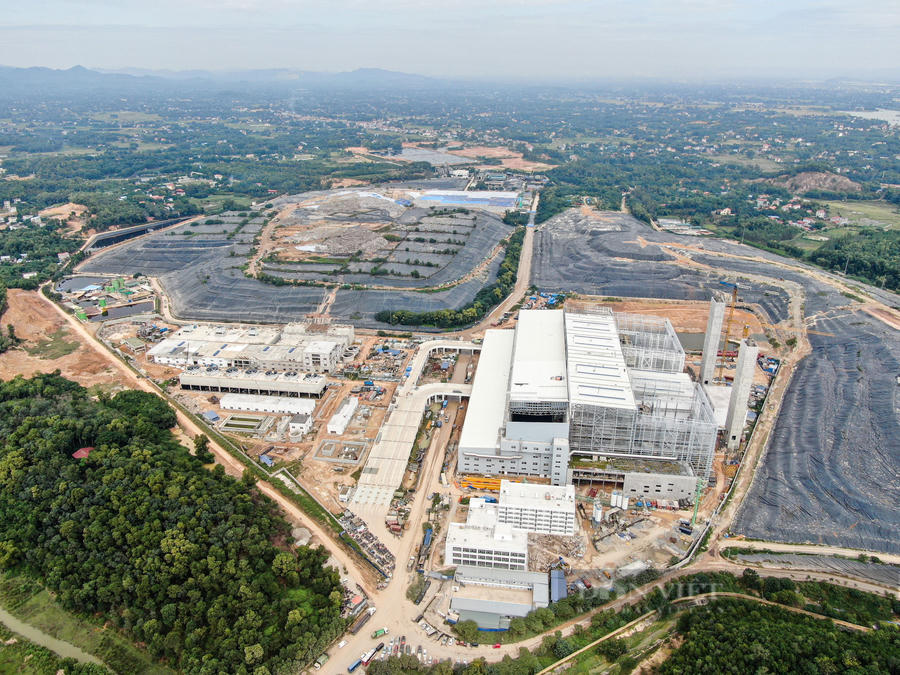 Nhà máy điện rác Sóc Sơn chính thức đốt rác phát điện từ ngày 20/1. Ảnh Dân Việt.