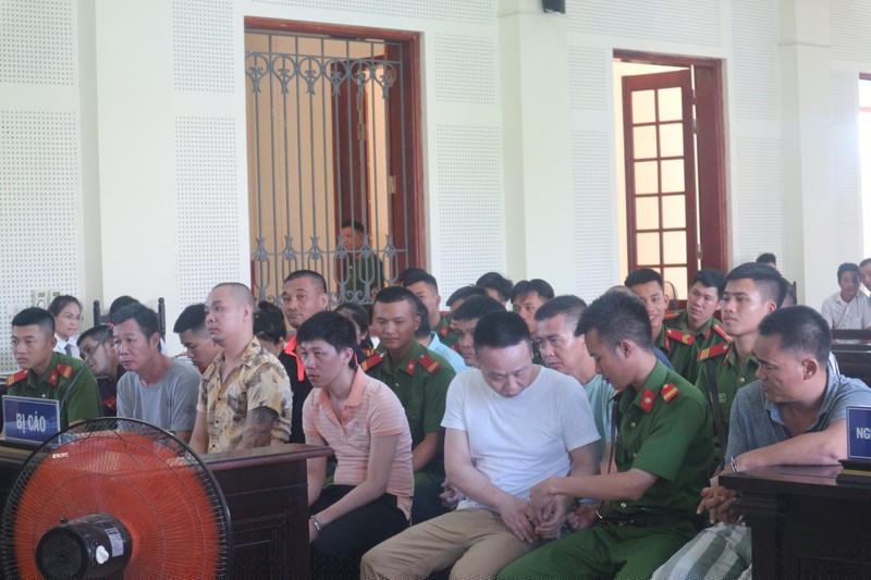 Các bị cáo tại tòa 