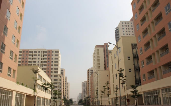 Một khu nhà tái định cư tại phường Bình Khánh, khu đô thị Thủ Thiêm (quận 2) nhiều năm hoang vắng người ở
