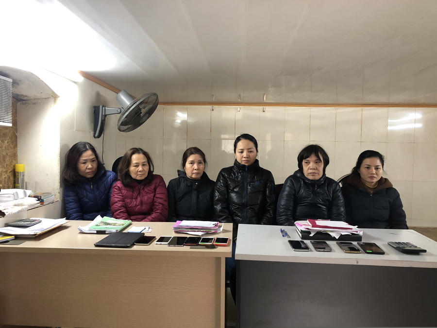 Các đối tượng cùng tang vật