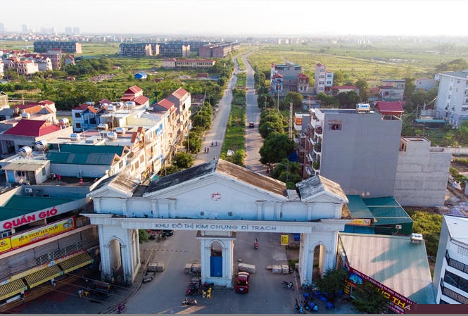 Khu đô thị Kim Chung – Di Trạch (Hoài Đức) vẫn “hoang hóa” sau nhiều năm. Ảnh: PV.